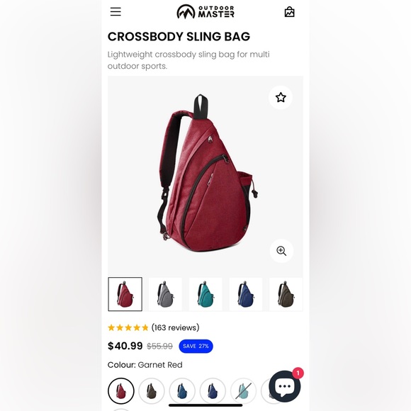 Lightweight Crossbody Sling Bag - Picture 3 of 10